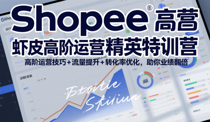 Shopee虾皮高阶运营精英特训营,高阶运营技巧+流量提升+转化率优化,助你业绩翻倍(更新26年7月)-汇联技术