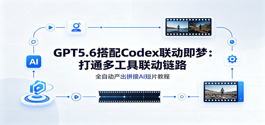 GPT5.6搭配Codex联动即梦:打通多工具联动链路,全自动产出拼接AI短片教程-汇联技术